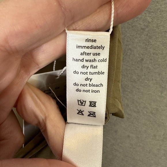 NWT Andie | The Luzon One Piece Swimsuit Large Olive Halter High Back - Picture 9 of 10